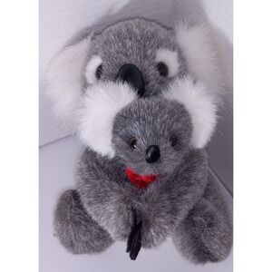 Plush Mama Koala Bear Hugging Baby 8" Toy Hut Australia Stuffed Animal Sydney